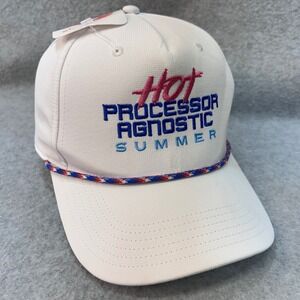 Hot Processor Agnostic Summer Mens White Custom Ink Rope Hat Basis Theory OSFA